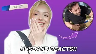 Husband REACTS To Finding Out Im PREGNANT!! *GROSS SURPRISE!*