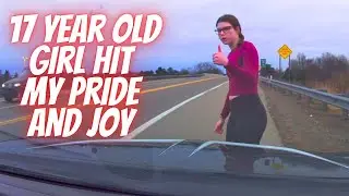 GIRL HIT MY PRIDE AND JOY - Bad drivers & Driving fails -learn how to drive #1139