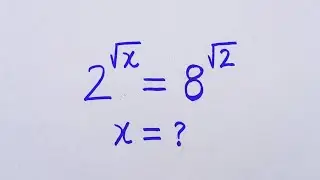 A nice math olympiad exponential problem | Olympiad mathematics  (x)=?