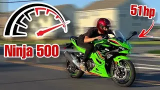 Testing Top Speed On Ninja 500