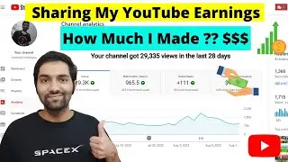 My YouTube Earnings as a Computer Engineering Student in INDIA  👀❤️🔥