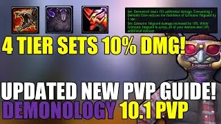 UPDATED DEMONOLOGY WARLOCK PVP GUIDE 10.1 NEW TALENTS , GEAR , CRAFTED ITEMS , STATS , OPENER , ETC