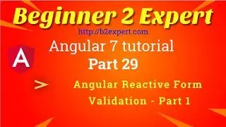 Angular Reactive Form Validation - (Part 1) | static form controls