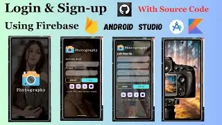 Login and Signup using firebase in android studio kotlin with source code || Firebase Realtime data