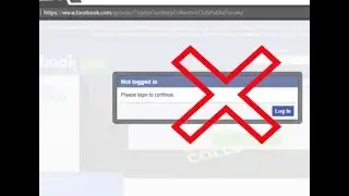 How to bypass the Not logged in Please login to continue message on Facebook Groups