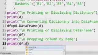 #DataFrame : Dropping columns of a DataFrame by index, by name and by position