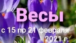 Весы Таро-гороскоп с 15 по 21 февраля  2021 г.