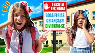 Jéssica e Manu em História engraçada de ferias da escola