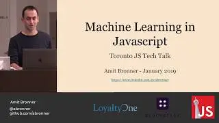 Amit Bronner - Machine Learning in Javascript