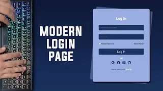 ASMR Programming - Coding Modern Login Page - No Talking - Only HTML CSS