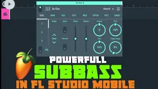 How to make clean powerful sub-bass in fl Studio Mobile using stock plugings #flstudiomobiletutorial