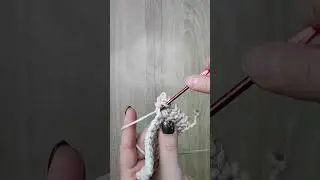 Столбики без накида крючком/ урок вязания крючком