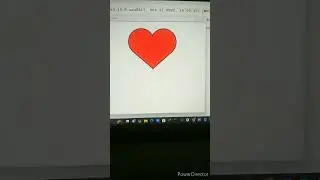 draw heart using turtle graphics in python. #shorts #python