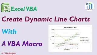 Excel VBA: A Macro to Generate Line Chart Dynamically for Loan Schedule Trend Report.