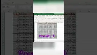 Shortcut key for Zoom in Excel
