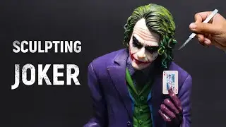 JOKER (Heath Ledger) Sculpture Timelapse - The Dark Knight 