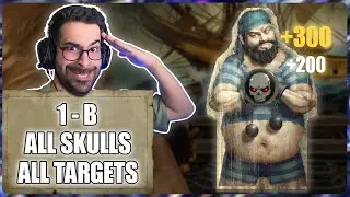 RESIDENT EVIL 4 REMAKE - SHOOTING RANGE 1-B / S-RANK / ALL SKULS, ALL TARGETS