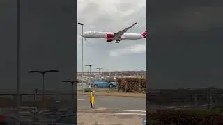 Stunning Virgin Atlantic A350-1000 Arrival at Heathrow Airport 