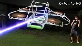 I Built A Flying Life-Sized UFO To Raid Area 51!