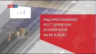 ВЭФ: РЖД прогнозируют рост перевозок контейнеров на 8% в 2024 г.