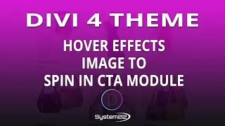 Divi Theme Hover Effects Image To Spin In CTA Module 👍