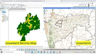 Lineament and lineament density map preparation using bhuvan data