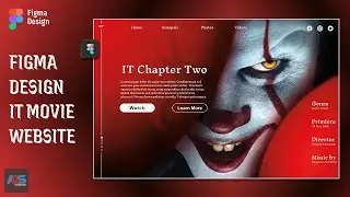 Figma Horror Website Design – Inspired by Stephen King’s IT | IT Movie Website Design in Figma