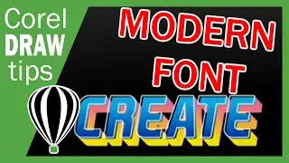 #shorts Creating a modern text effect in CorelDraw