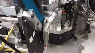 GWT 302C Compact Crimp Automated Wire Termination Machine running in a Schleuniger Crimpcenter 64.