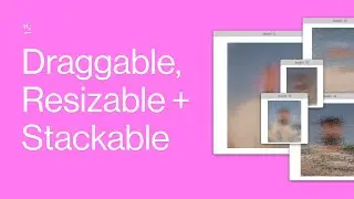 Draggable, resizable + stackable panels using Javascript