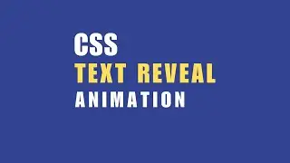 Text display animation CSS | CSS text animation | CSS text display with slide animation