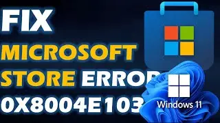 Solution:  Microsoft Store Error code 0x8004e103 in Windows 11/10