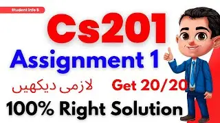 Cs201 Assignment 1 2023 | Cs201 Assignment solution 2023_cs201 Assignment 1 solution 2023