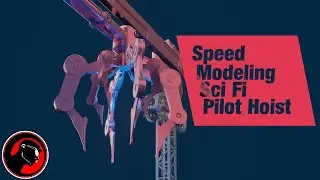 Speed Modeling Sci Fi Pilot Hoist - Blender