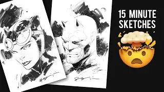 Sketching Superheroes FAST with DC/Marvel Comic Artist