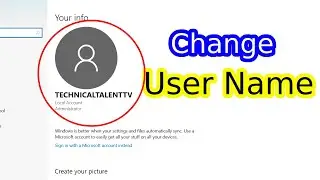 How to Change Admin Name and Password in Windows 10