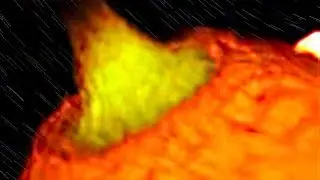 Star Collision Experiments with Smoke & SPH Simulation in Blender