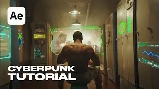 How to Create a Cyberpunk Scene with The Cyberpunk HUD Pack - After Effects Tutorial