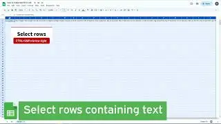 Select multiple rows containing values in Google Sheets