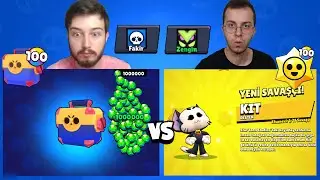 ZENGİN VS FAKİR HESAP (100 EFSANEVİ STARR HEDİYESİ VS 100 MEGA KUTU AÇILIMI) !! BRAWL STARS