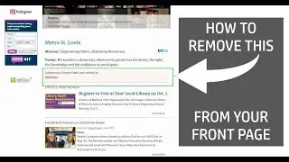 How to remove orphan items from front page