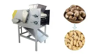 Automatic Cashew Nut Shelling Sheller Peel Peeling Peeler Removing Machine Cashew Processing Machine