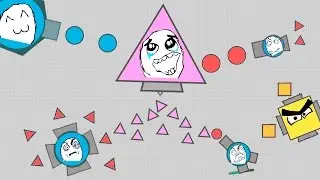 NEW TWO PINK TRIANGLE UFO AND YELLOW SUMMONER SECRET TANKS IN DIEP.IO - INSANE DIEP.IO NEW UPTADE