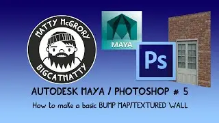 Adobe Photoshop / Autodesk Maya Tutorial #5 - BUMP MAPPING/TEXTURING