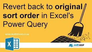 Revert to original sort order? Add an index column in PowerQuery