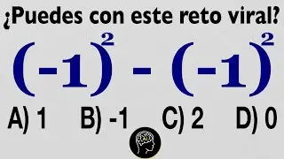 Calcular (-1)²-(-1²) ~ #shorts