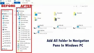 Add All Folder In Navigation Pane In Windows PC