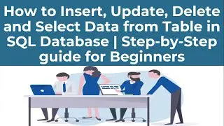 how to insert data in a table in sql | how to update data in database|how to read data from database