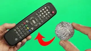 Just Put Aluminum Foil On The Remote Control And Youll Be Amazed! How To Fix Any TV Remote Control!