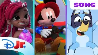 Disney Jr. Lets Play Song 🎶 | Mickey Mouse, Minnie Mouse, Bluey, Spidey & MORE! | @disneyjunior